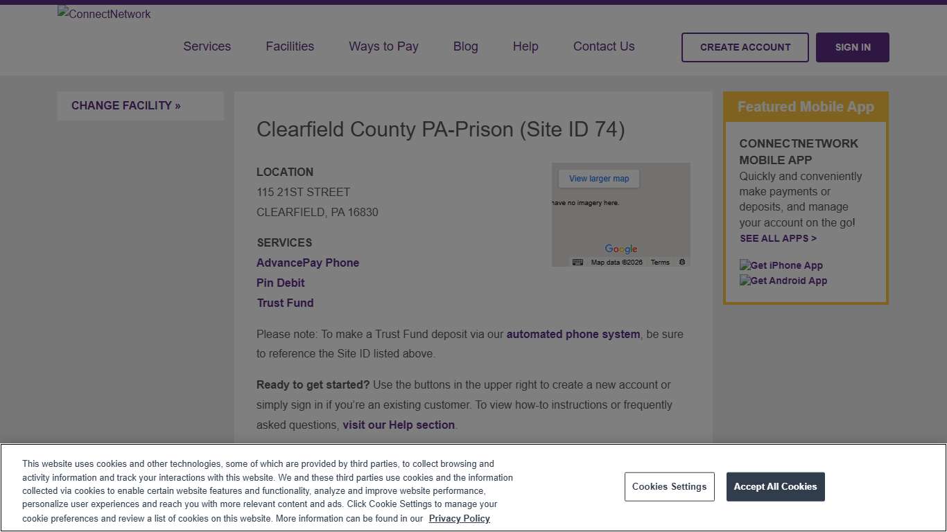 Clearfield County PA-Prison | ConnectNetwork